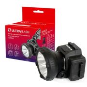 Фонарь аккумуляторный налобный LED5365 5LED 2 режима 220В пластик. черн. (бокс) Ultraflash 11648