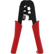 Инструмент обжимной для RJ45; RJ12; RJ11 без храпового механизма с прорезиненными ручками син./оранж. ITK TM1-B10H