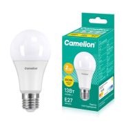 Лампа светодиодная LED13-A60/830/E27 13Вт грушевидная матовая 3000К тепл. бел. E27 1075лм 170-265В Camelion 12045