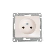 Розетка 1-м СП Glossa 16А IP20 250В без заземл. механизм перламутр. SE GSL000641