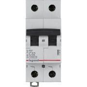 Выключатель автоматический модульный 2п C 32А 4.5кА RX3 ИЭК Leg 419700