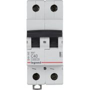 Выключатель автоматический модульный 2п C 40А 4.5кА RX3 ИЭК Leg 419701