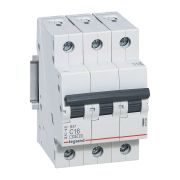 Выключатель автоматический модульный 3п C 10А 4.5кА RX3 ИЭК Leg 419706