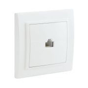 Розетка компьютерная 1-м СП Минск RJ45 бел. Basic EKF ERK01-035-10