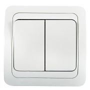 Выключатель 2-кл. СП Classico 2023 10А IP20 бел. ASD / IN HOME 4680005959860
