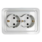 Розетка 2-м CLASSICO с заземл. 2128 бел. ASD / IN HOME 4680005959921