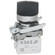 Переключатель КПЕ2620РС 2но+0нз ручка фикс 3поз IP65черн. КЭАЗ 248266