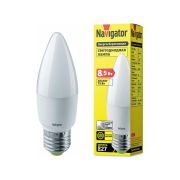 Лампа светодиодная 61 328 NLL-C37-8.5-230-4K-E27-FR 8.5Вт свеча матовая 4000К нейтр. бел. E27 680лм 176-264В Navigator 61328