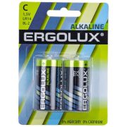 Элемент питания алкалиновый C/LR14 1.5В Alkaline BL-2 (блист.2шт) Ergolux 11751