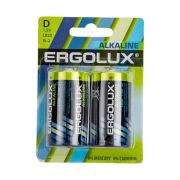 Элемент питания алкалиновый D/LR20 1.5В Alkaline BL-2 (блист.2шт) Ergolux 11752