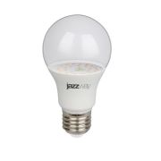 Лампа светодиодная PPG A60 Agro 9Вт A60 грушевидная прозрачная E27 IP20 для растений красн./син. спектр clear JazzWay 5008946